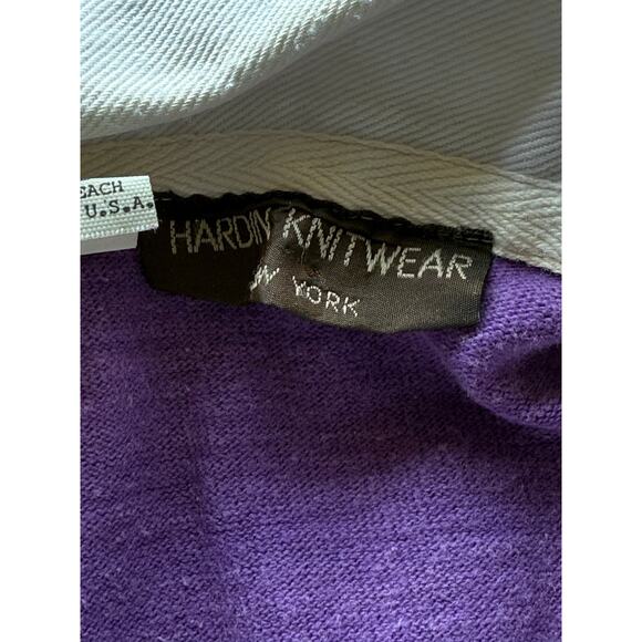 Vintage 90s Washington Huskies Made in USA Yellow/Purple Rugby Shirt Size Small - Picture 4 of 9